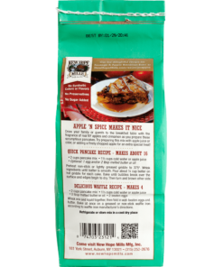 Cooking directions for apple cinnamon pancakes