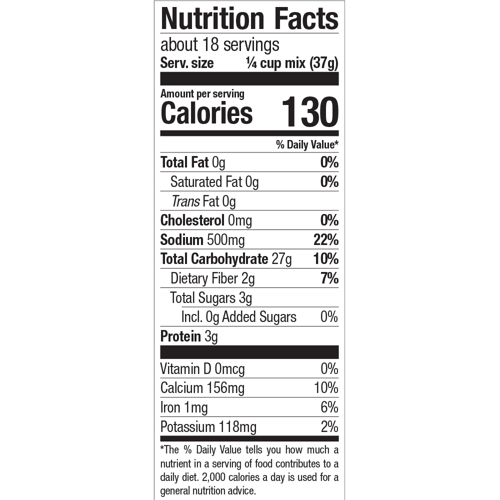 Apple Cinnamon Nutrition Facts