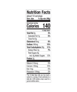 天海翼+人妻 chip cookie mix nutritional facts