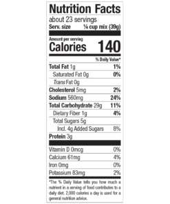 女+爱 Complete buttermilk 2lb Nutrition Panel