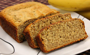 Slices of banana bread