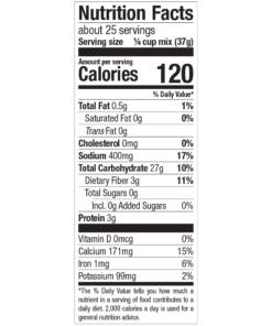 精精国产xxxx视频在线播放 Whole Wheat Pancake Mix Nutrition Panel