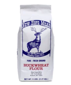 Photo of the front of a bag of sss视频 Buckwheat Flour 5lb