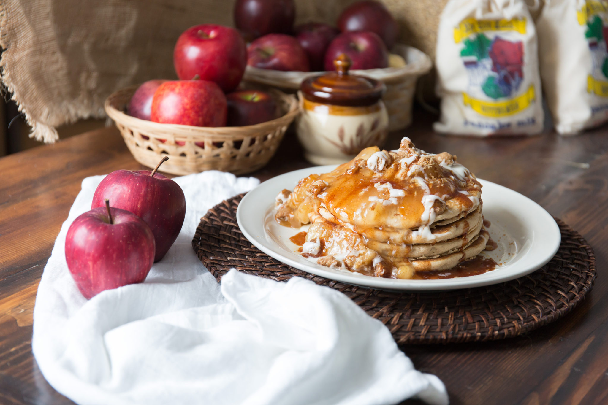 Photo of pancakes with toppings