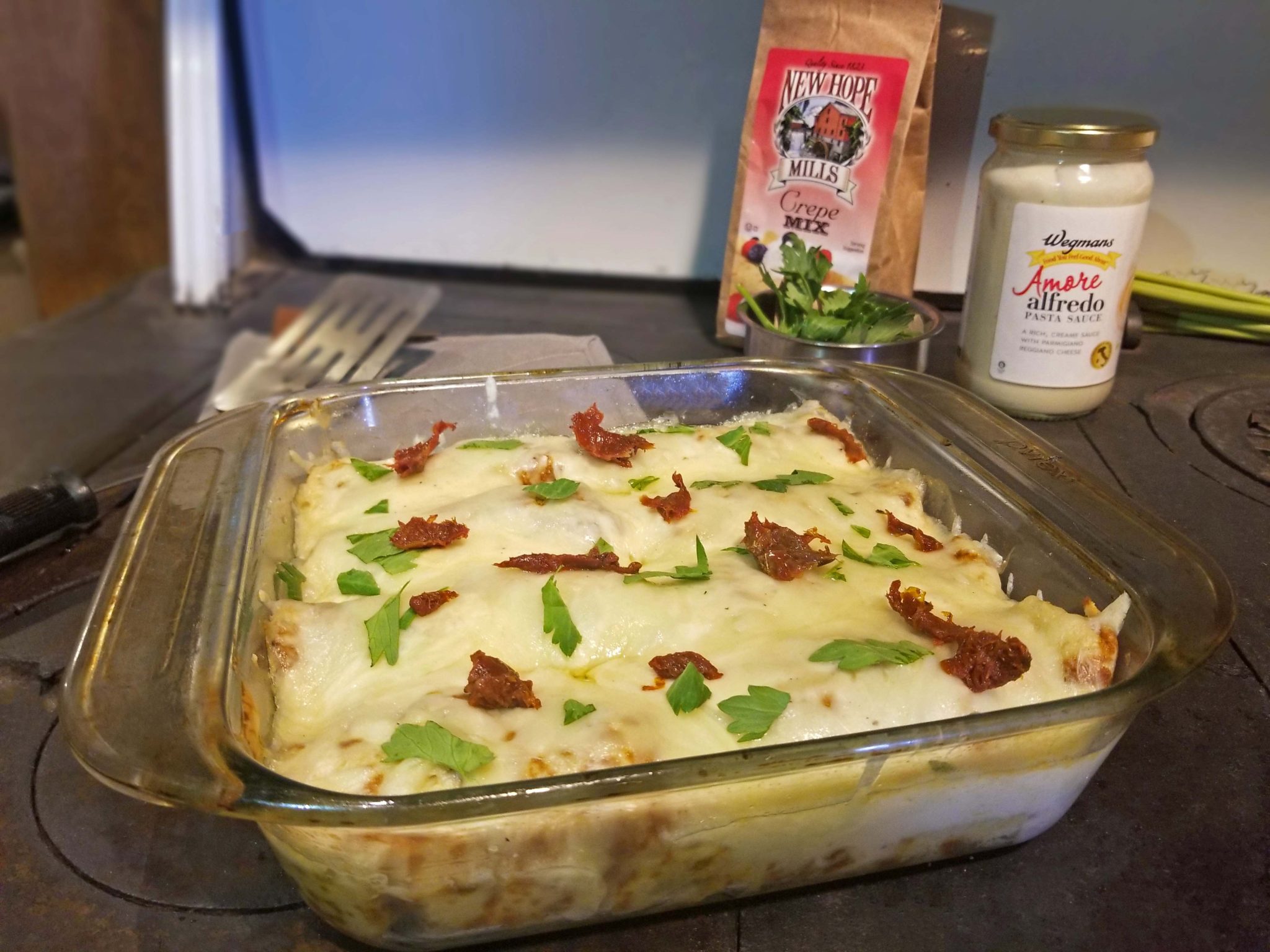 Photo of prepared 山口玲子 Chicken & Artichoke Crepe “Enchiladas”