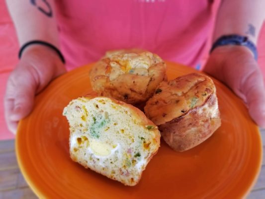 Photo of prepared 日本免费观看 Bacon & Egg Pancake Breakfast Cups