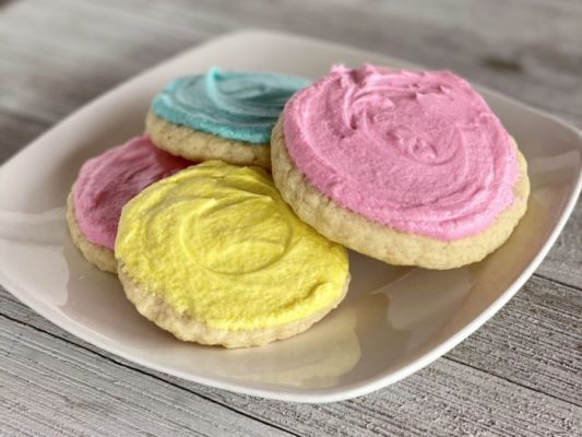 Frosted sugar cookies