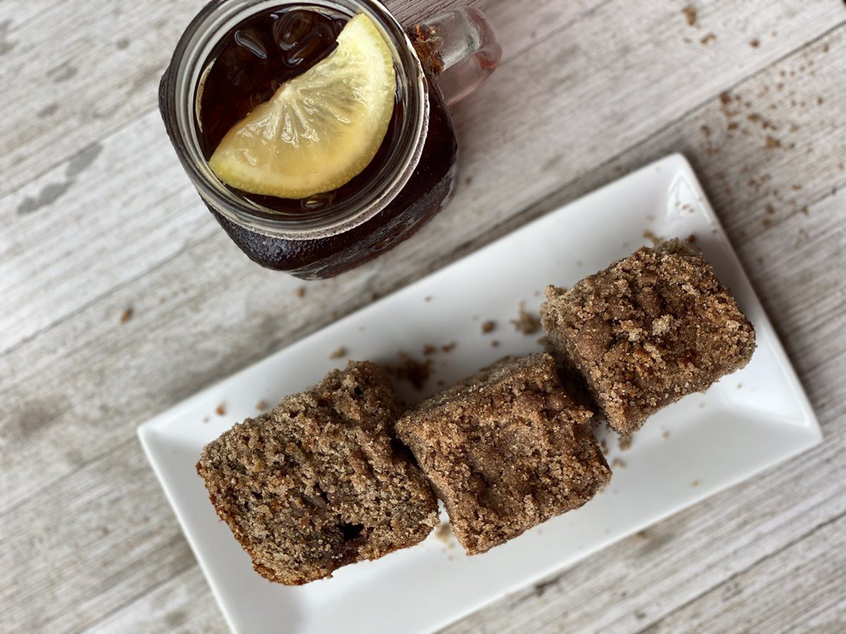 Gluten Free hearty buckwheat coffee cake