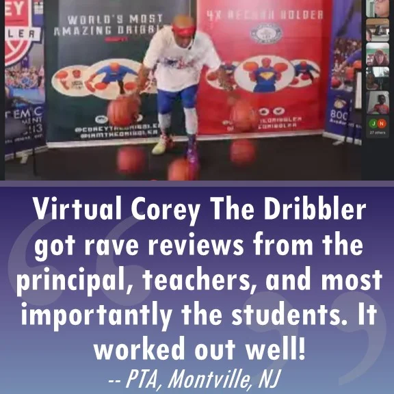 Corey The Dribbler Virtual Assembly Montville NJ Review 2020 Corey The Dribbler Virtual Assembly Montville NJ Review 2020