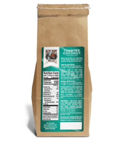 Back image of a bag of 亚洲老妇色熟女老太 17oz Toasted Coconut Pancake Mix