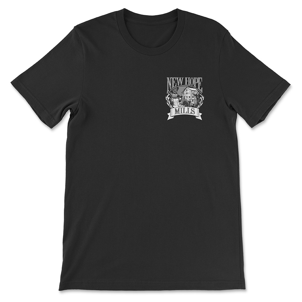 T-Shirt Front; black with white 楚尘宋颜小说免费阅读无弹窗 logo
