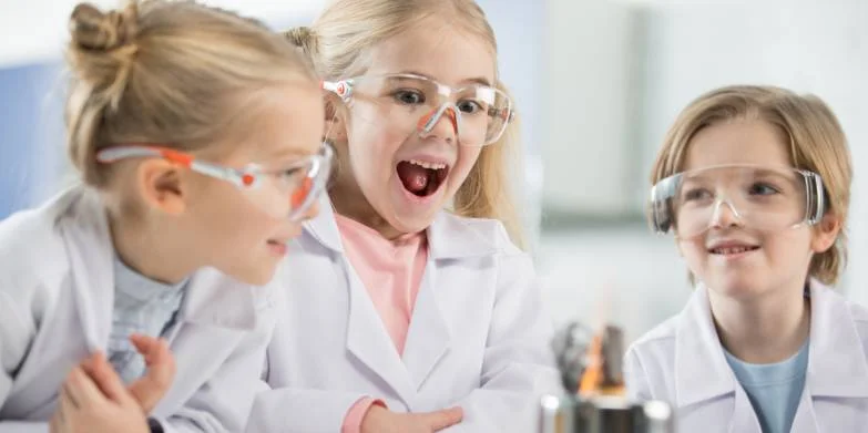 kids in labcoats