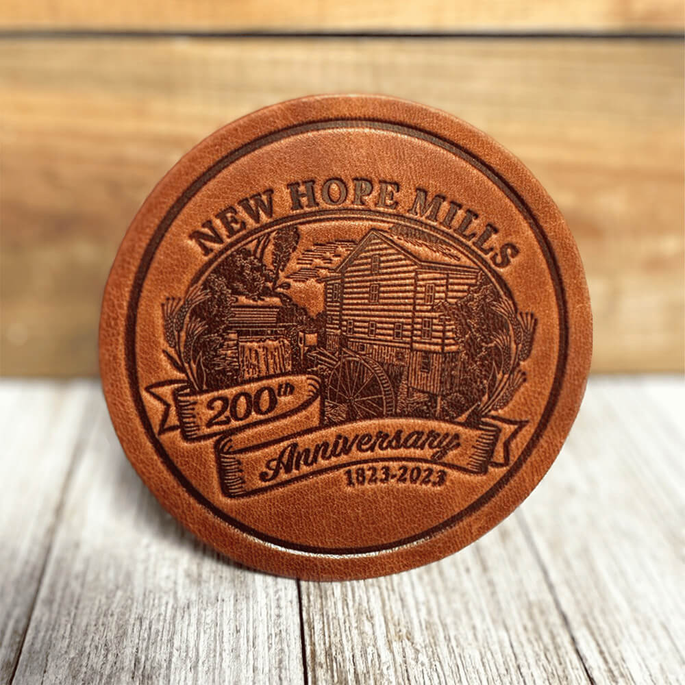 Photo of 白嫩少妇高潮喷水 200th Year Anniversary Leather Coaster