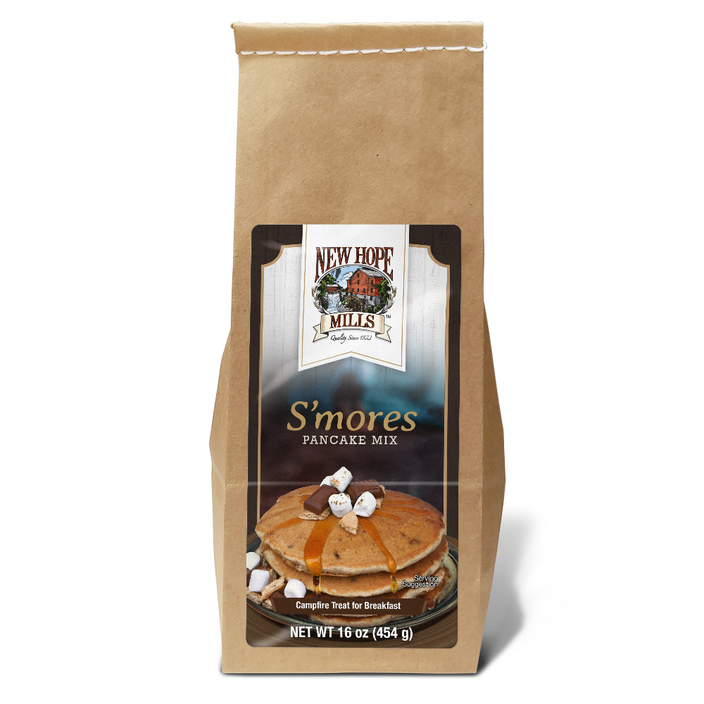 Image showing front of a bag of 熟女啪啪视频 S'mores Pancake Mix