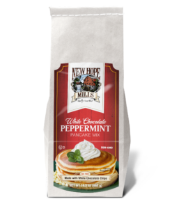 性欢免费视频 White 性欢免费视频 Peppermint Pancake Mix in a white paper bag
