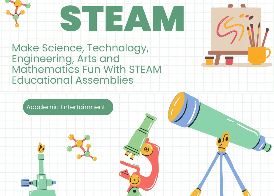 graphic showing STEAM education is fun