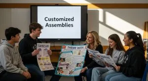 Can assemblies be customized to fit our school’s curriculum or theme week?