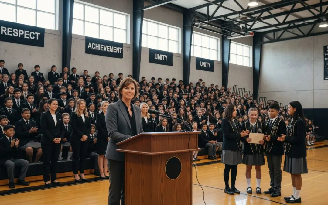 school assembly event
